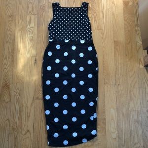 Maternity polkadot dress